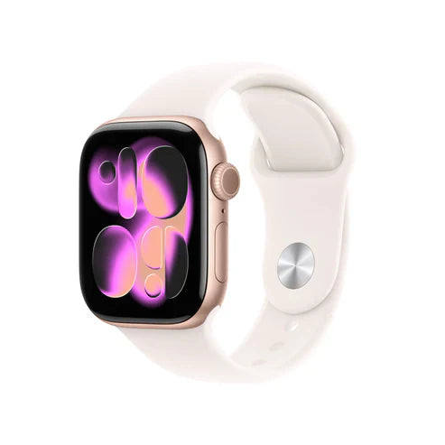 IR - Apple Watch Series 11 GPS 46mm Rose Gold Aluminium Case with Light Blush Sport Band - S/M