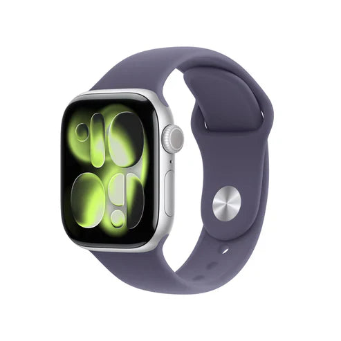 IR - Apple Watch Series 11 GPS 46mm Silver Aluminium Case with Purple Fog Sport Band - S/M