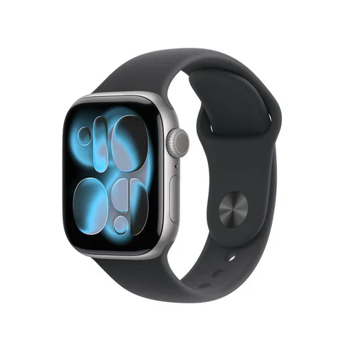 IR - Apple Watch Series 11 GPS 46mm Space Grey Aluminium Case with Black Sport Band - M/L