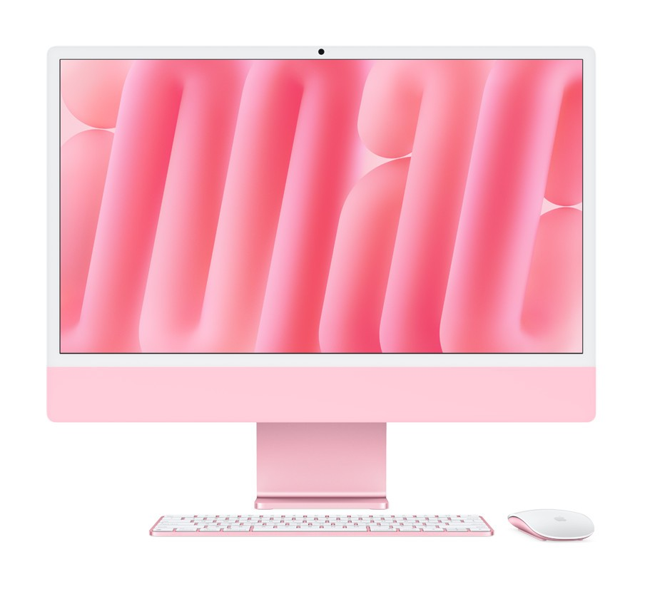 IR - 24-inch iMac with Retina 4.5K display: Apple M4 chip with 10‑core CPU and 10‑core GPU, 16GB, 512GB SSD - Pink