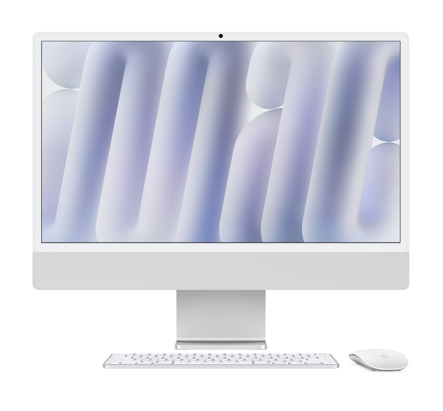 IR - 24-inch iMac with Retina 4.5K display: Apple M4 chip with 10‑core CPU and 10‑core GPU, 24GB, 512GB SSD - Silver